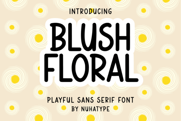 Blush Floral: A Soft, Handwritten Font