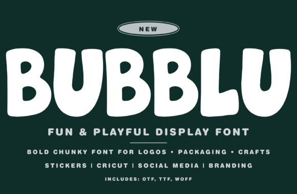 Bubblu – Playful Font for Creative Projects