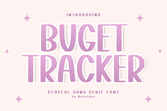 Buget Tracker Font for Creative Marketing