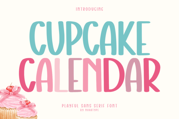 Cupcake Calendar Font Review