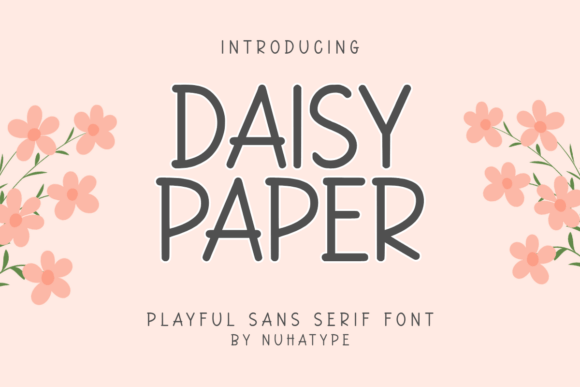 Daisy Paper Font: Minimalist Elegance for Crafters