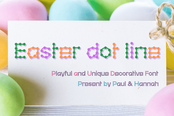 Easter Dot Line Font Review