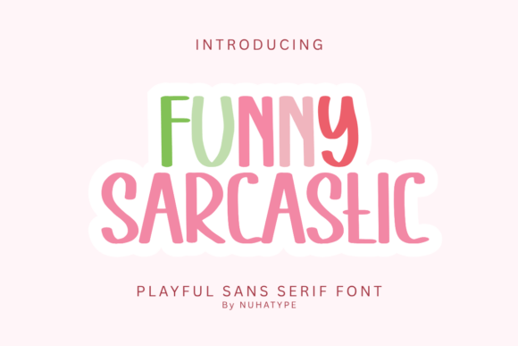 Funny Sarcastic Font for Crafters
