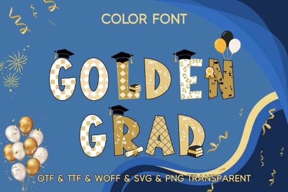 Golden Grad Font for Business