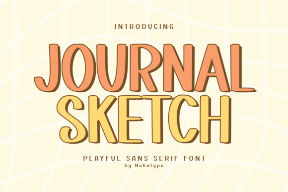 Journal Sketch: A Handwritten Font for Creative Brands