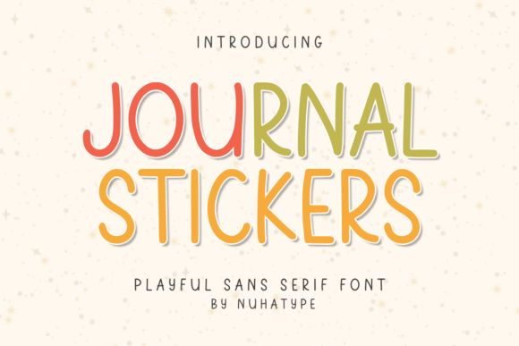 Journal Stickers Font for Business