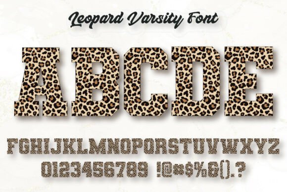 Leopard Varsity Font for Web Design