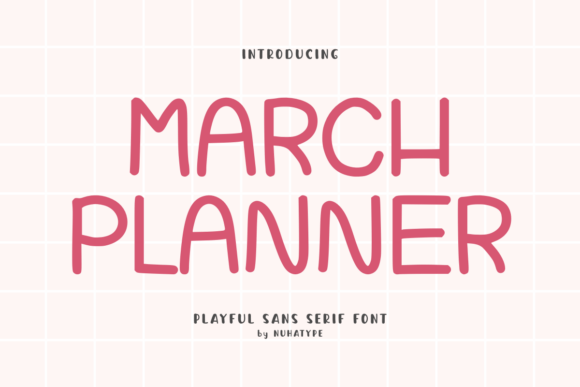March Planner Font Review