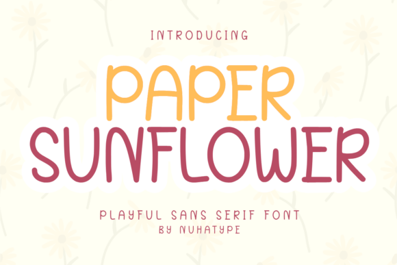 Paper Sunflower Font: Elegant Simplicity for Crafters