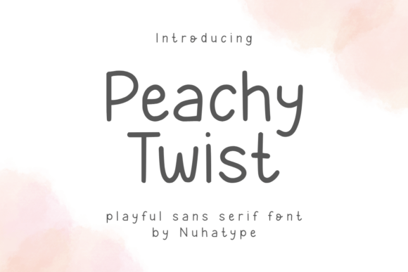 Peachy Twist: A Delicate Sans Serif