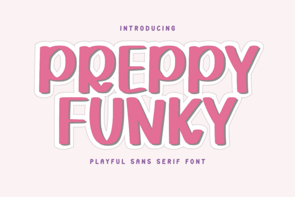 Preppy Funky Font for Web Design