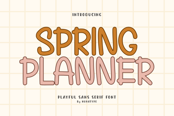 Spring Planner Font for Business