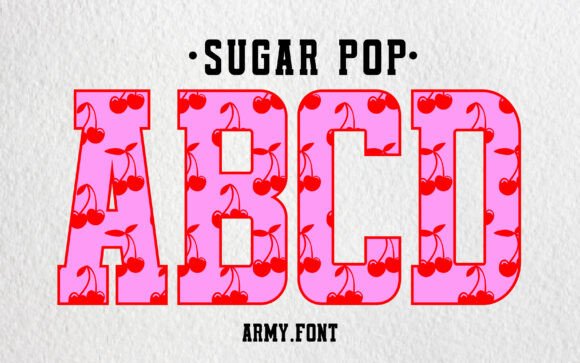 Sugar Pop Cherries Font