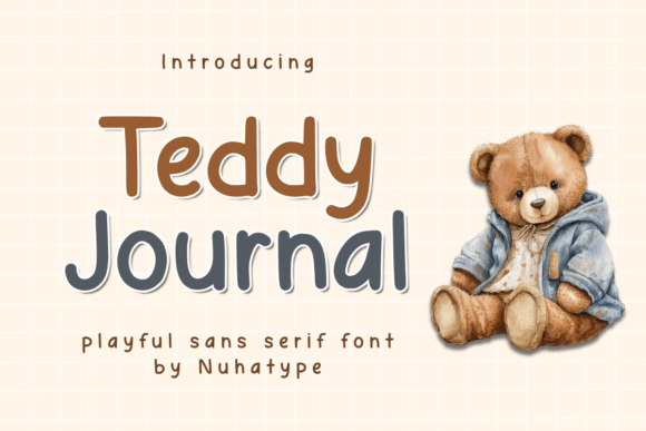 Teddy Journal Font for Creative Marketing