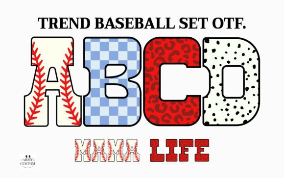 Trend Baseball Set Font