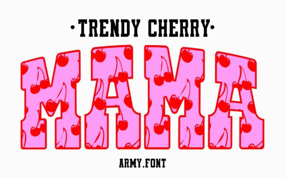 Trendy Pop Cherry Font for Business