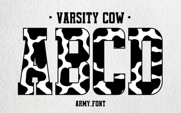 Varsity Cow: A Bold Font for Creative Campaigns