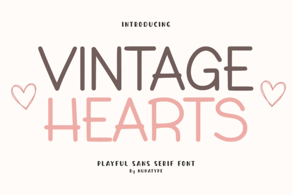 Vintage Hearts Font for Campaign Clarity