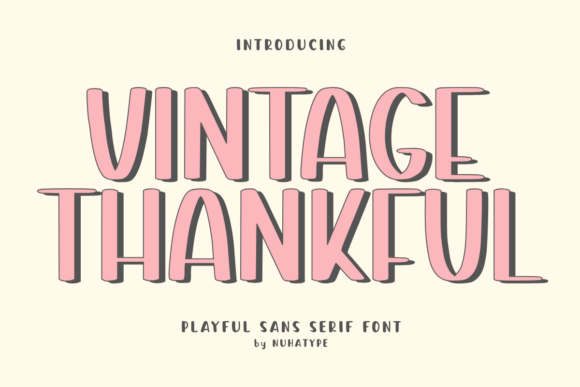 Vintage Thankful Font