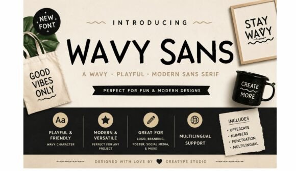 Wavy Sans: A Playful Font for Creative Projects