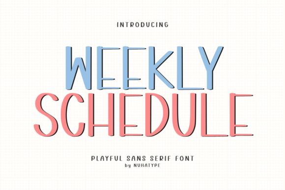 Weekly Schedule Review