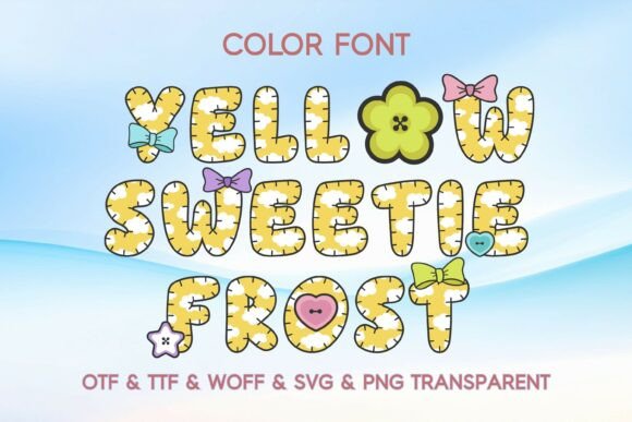 Yellow Sweetie Frost Font